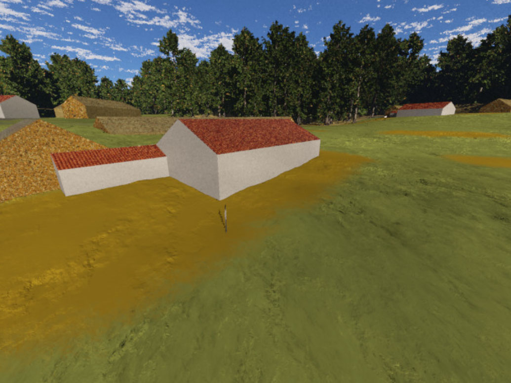 3D Gebäude: Methodische Untersuchung zur 3D-Modellierung von reliefarmen Gebieten am Beispiel von Baruth/Mark