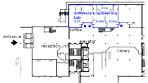 floor plan - Software Engineering Lab